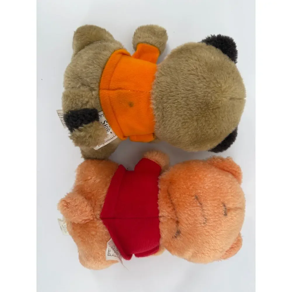 Vintage Shirt Tales Hallmark Plush Lot Of 2 Rick TYG Stuffed Animals 1980s
